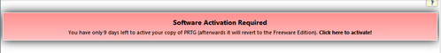 Software Activation Information Box
