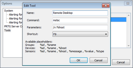 Windows GUI Tools Settings